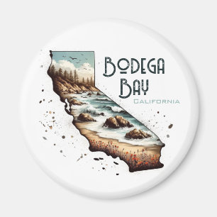 Bodega Bay California Souvenir-Geschenk Magnet