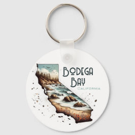 Bodega Bay California Souvenir-Geschenk Schlüsselanhänger