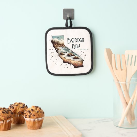 Bodega Bay California Souvenir-Geschenk Topflappen (Insitu (Hängend))