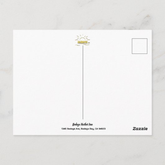 Bodega Bay Postcard Postkarte (Rückseite)