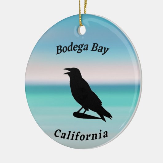 Bodega Bay Souvenir Keramik Ornament (Links)
