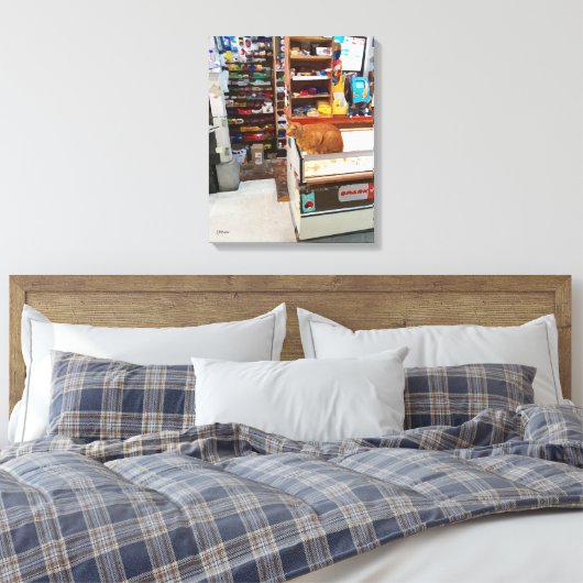 Bodega Cat Leinwanddruck (Insitu (Schlafzimmer))