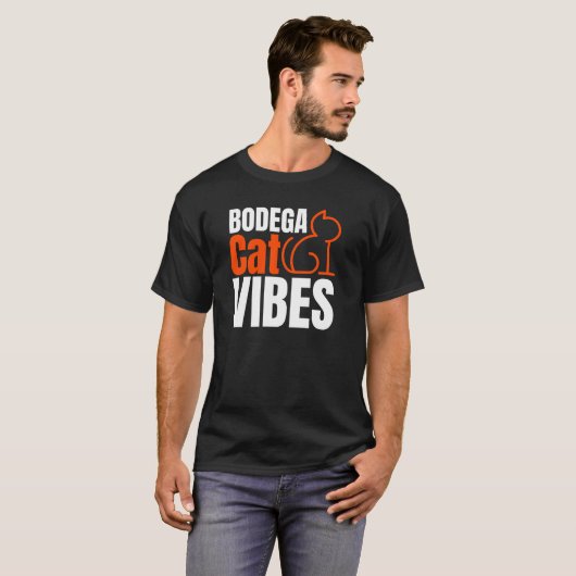 Bodega Cat Vibes T-Shirt (Vorne ganz)