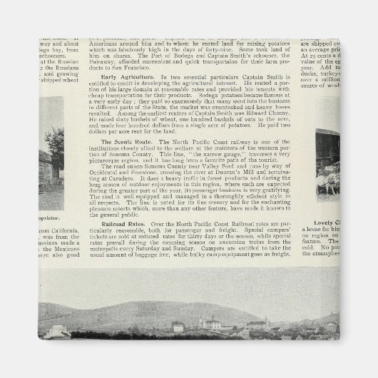 Bodega, Kalifornien Magnet (Vorne)