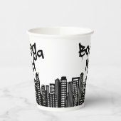 Bodega Mud Coffee Cup - Version mit schwarzer Mark Pappbecher (Links)