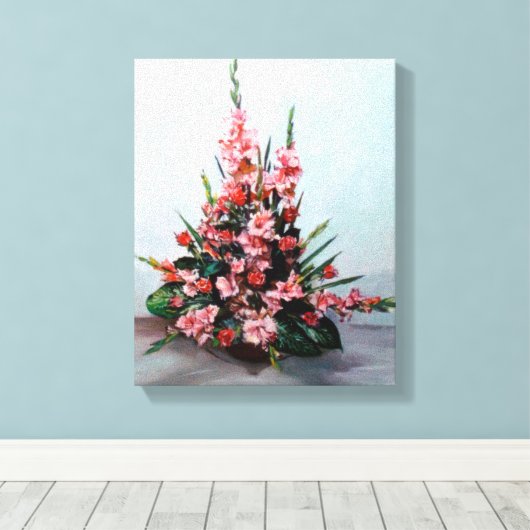 Bodegón de flores leinwanddruck (Insitu (Holzboden))