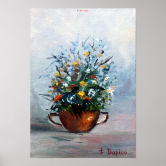 Bodegón de flores poster (Vorne)