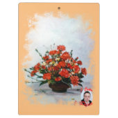 Bodegón de flores/Stillleben der Blume Klemmbrett (Rückseite)