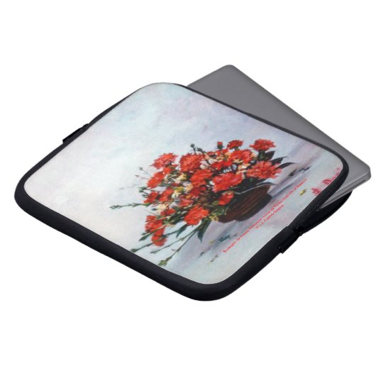 Bodegón de flores/Stillleben von Blume Laptopschutzhülle (Vorne Oben)