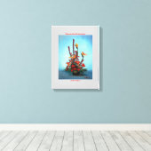 Bodegón de flores/Stillleben von Blume Leinwanddruck (Insitu (Holzboden))