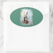 Bodegón de flores/Stillleben von Blume Ovaler Aufkleber (Tasche)