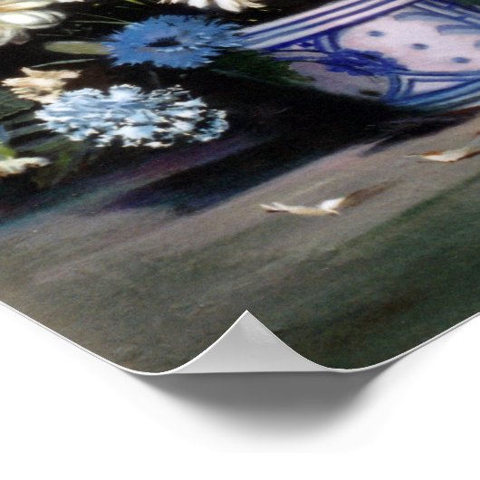 Bodegón de flores/Stillleben von Blume Poster (Ecke)