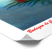 Bodegón de flores/Stillleben von Blume Poster (Ecke)