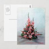 Bodegón de flores/Stillleben von Blume Postkarte (Vorne/Hinten)