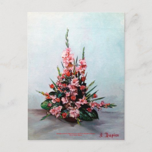 Bodegón de flores/Stillleben von Blume Postkarte (Vorderseite)