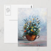 Bodegón de flores/Stillleben von Blume Postkarte (Vorne/Hinten)