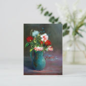Bodegón de flores/Stillleben von Blume Postkarte (Stehend Vorderseite)
