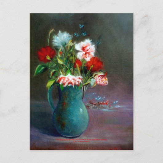 Bodegón de flores/Stillleben von Blume Postkarte (Vorderseite)