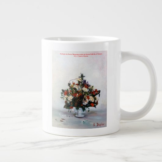 Bodegón der Blumen/Still life of flowers Jumbo-Tasse (Rechts)