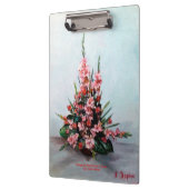 Bodegón der Blumen/Still life of flowers Klemmbrett (Links)