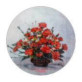 Bodegón der Blumen/Still life of flowers Schneidebrett (Vorderseite)