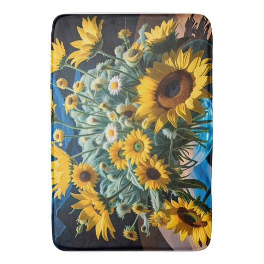 Bodegón Flores y Noche 1 - 001 Badematte (Vorderseite Vertikal)