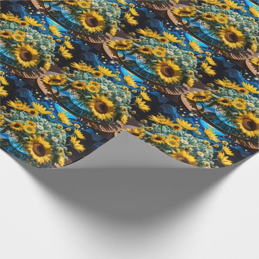 Bodegón Flores y Noche 1 - 001 Geschenkpapier (Ecke)