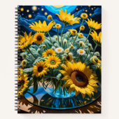 Bodegón Flores y Noche 1 - 001 Notizblock (Vorderseite)