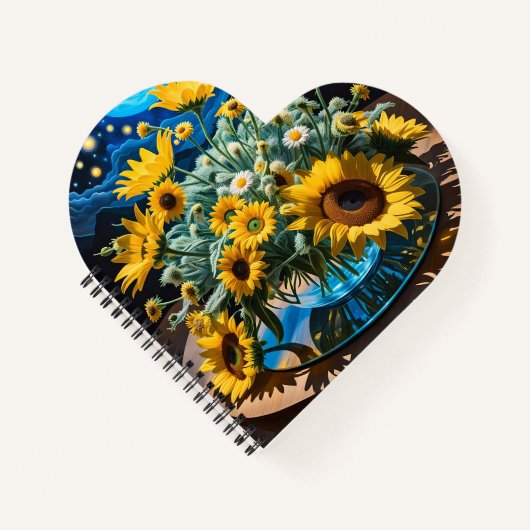 Bodegón Flores y Noche 1 - 001 Notizblock (Vorderseite)