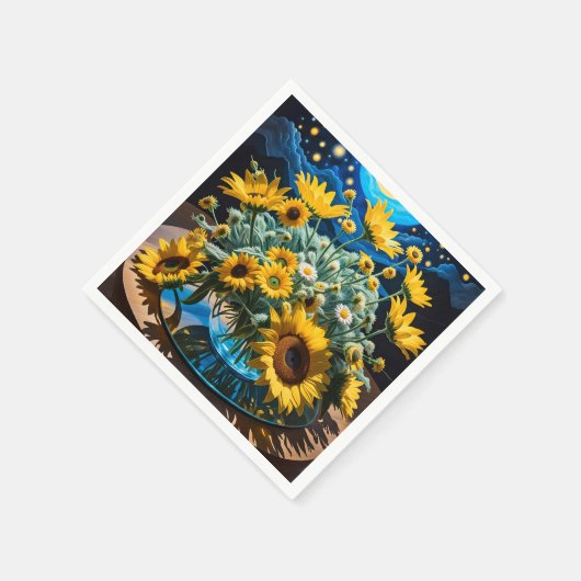 Bodegón Flores y Noche 1 - 001 Serviette (Ecke)