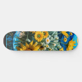 Bodegón Flores y Noche 1 - 001 Skateboard (Horizontal)