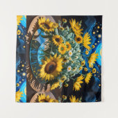 Bodegón Flores y Noche 1 - 001 Wandteppich (Vorderseite (Horizontal))