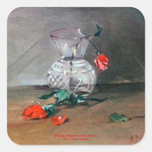 Bodegón/Natureza morta/Still life. Quadratischer Aufkleber