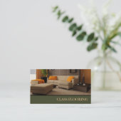 Böden, Fußbodenbaumühle, Holz Visitenkarte (Stehend Vorderseite)