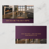 Böden, Fußbodenbaumühle, Holz Visitenkarte (Vorne/Hinten)