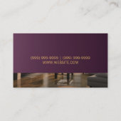 Böden, Fußbodenbaumühle, Holz Visitenkarte (Rückseite)