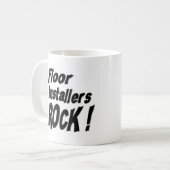Boden-Installateur-Felsen! Tasse (Vorderseite Links)