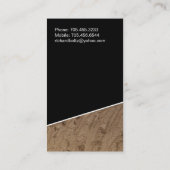 Boden-Installateur-Visitenkarten Visitenkarte (Rückseite)