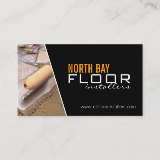 Boden-Installateur-Visitenkarten Visitenkarte (Vorderseite)