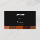 Boden-Installateur-Visitenkarten Visitenkarte (Rückseite)