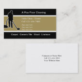 Boden-Reinigungs-Visitenkarten Visitenkarte (Vorne/Hinten)