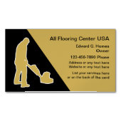 Boden- und Bodenreinigung Magnetische Visitenkarte (Vorderseite)