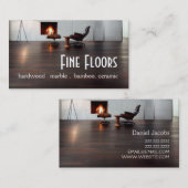 Bodenbelag aus Hartholz Marmorbau Visitenkarte (Vorne/Hinten)