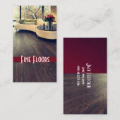 Bodenbelag, Bauausweis Visitenkarte (Vorne/Hinten)