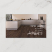 Bodenbelag Hartholzmarmor Bau Visitenkarte (Rückseite)