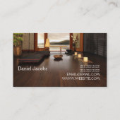 Bodenbelag Hartholzmarmor Bau Visitenkarte (Rückseite)