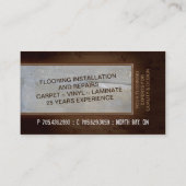 Bodenbelag-Visitenkarte - Holz-u. Visitenkarte (Rückseite)