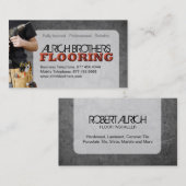 BODENBELAG-VISITENKARTE VISITENKARTE (Vorne/Hinten)