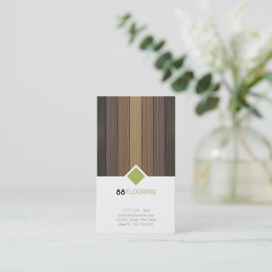Bodenbelag-Visitenkarte Visitenkarte (Stehend Vorderseite)