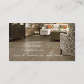 Bodenbeläge, Bodenbaummühlen, Holz Visitenkarte (Rückseite)